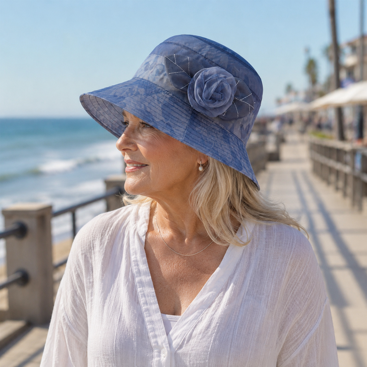 Women’s Ice-Silk Wide Brim Sun Hat 🌸