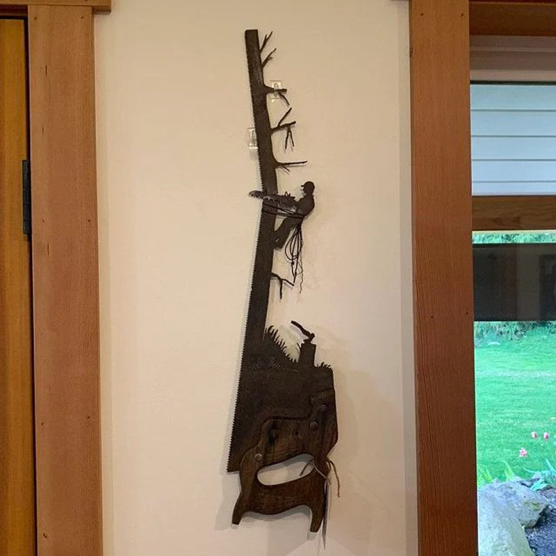 Cut Hand Saw Metal Art