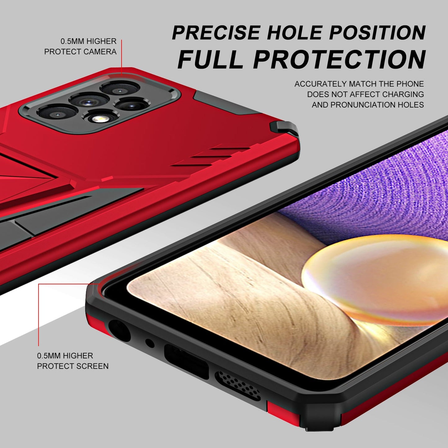 Neue außergewöhnliche Armor Bracket Magnethülle für Samsung A52 5G