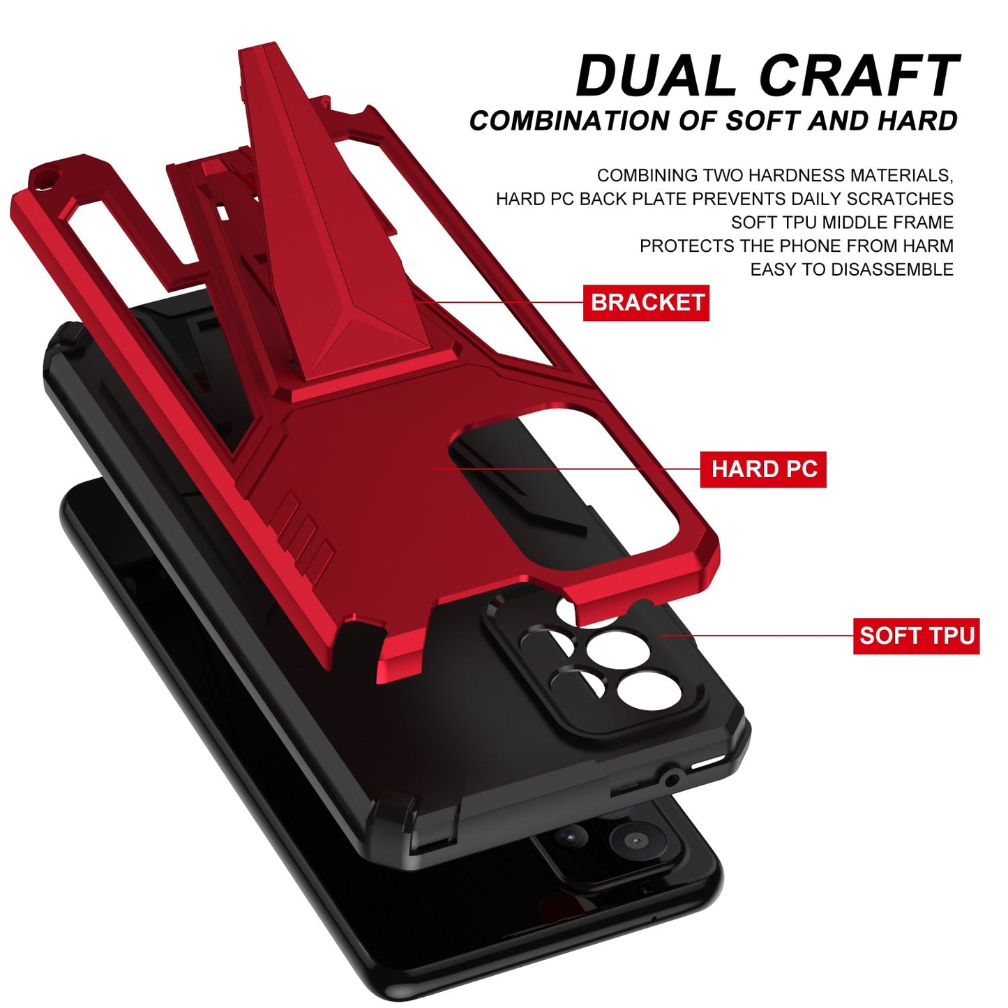 Neue außergewöhnliche Armor Bracket Magnethülle für Samsung A52 5G
