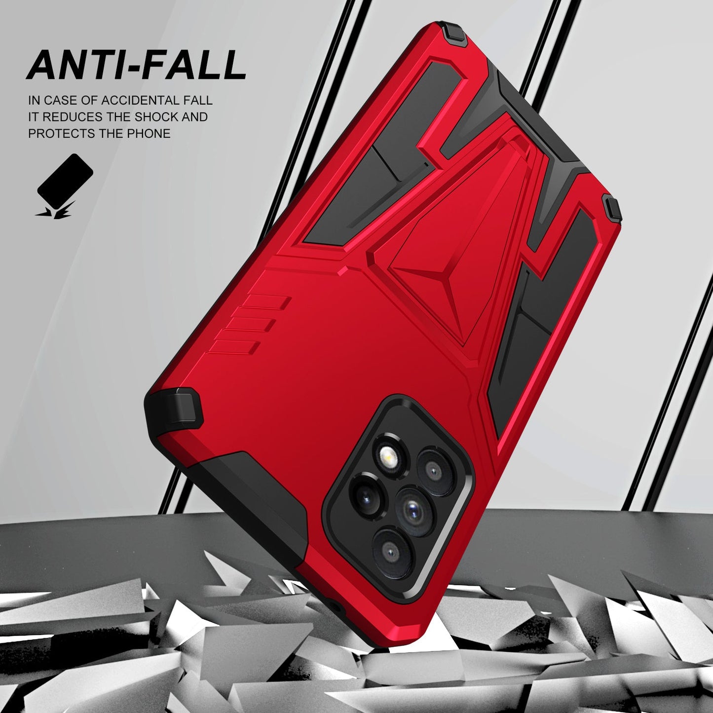 Neue außergewöhnliche Armor Bracket Magnethülle für Samsung A52 5G