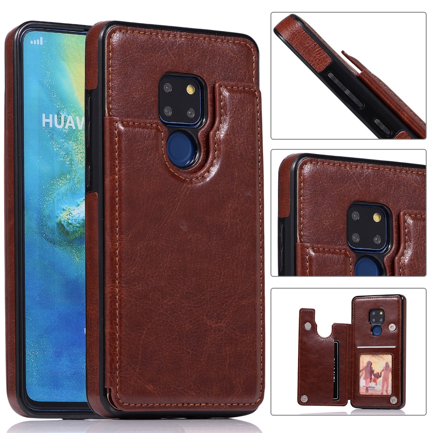 Luxury 4 IN 1  Leather Case For HUAWEI