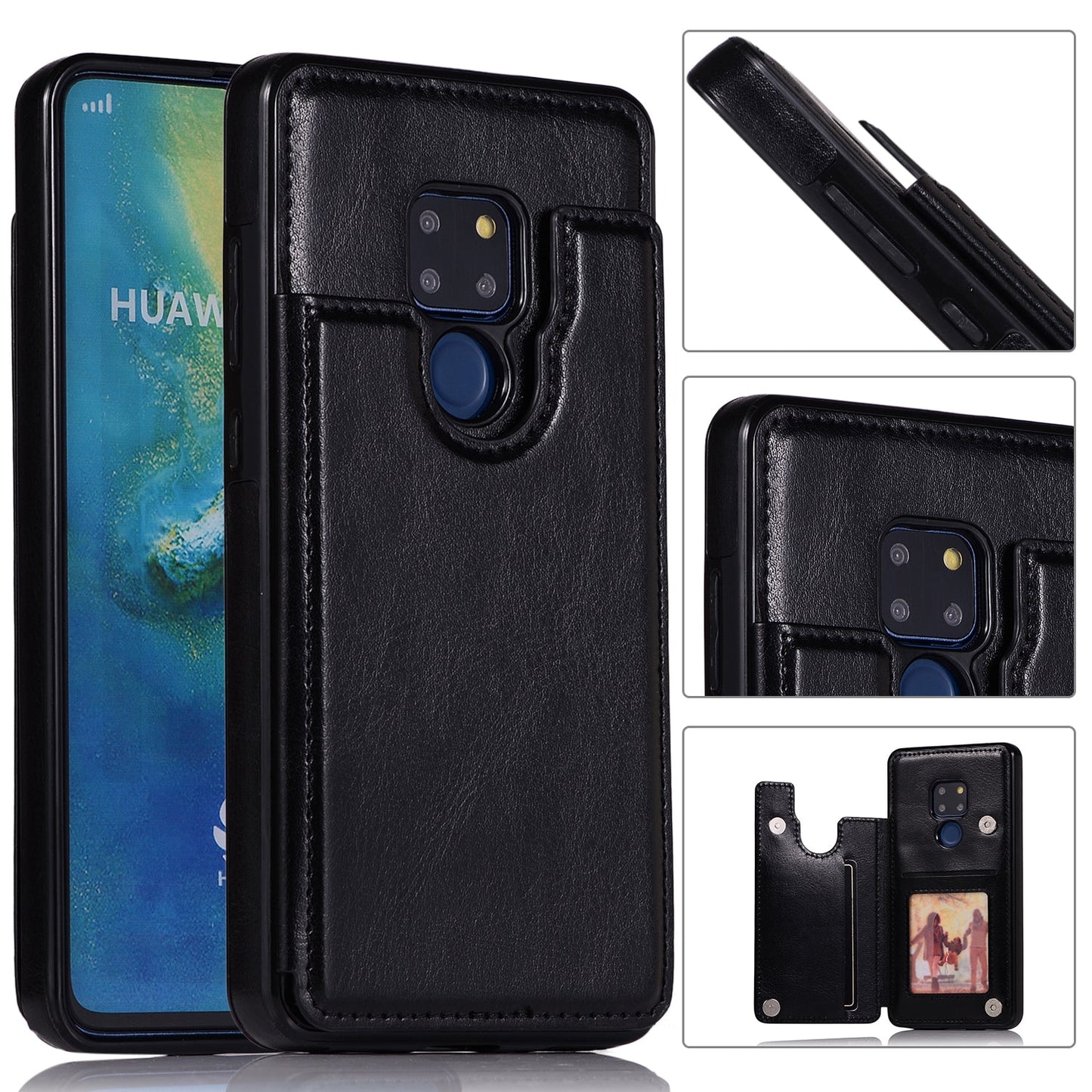 Luxury 4 IN 1  Leather Case For HUAWEI