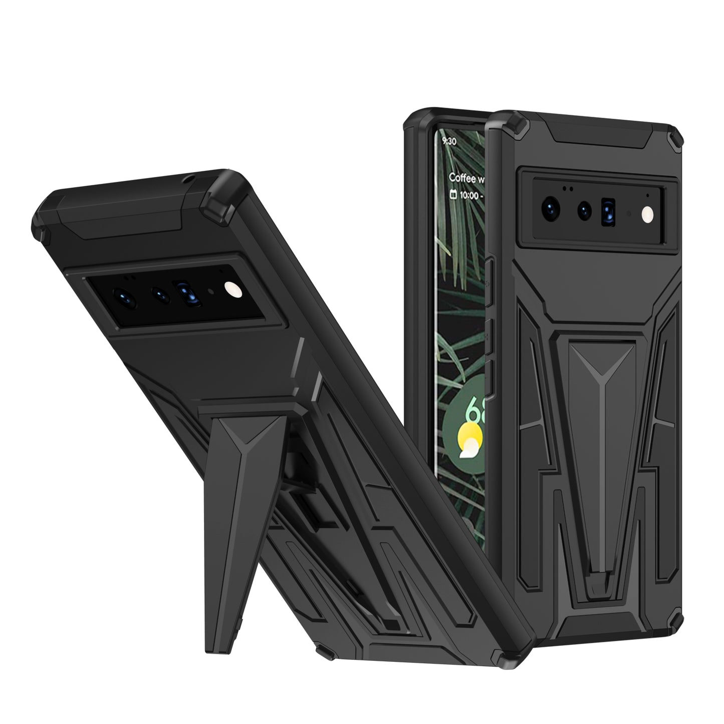 Neue Außergewöhnliche Armor Bracket Magnet Hülle für Google Pixel 6 Pro