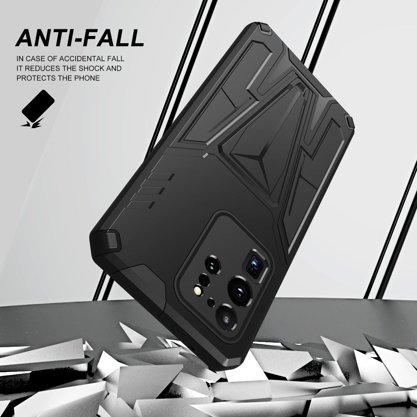 Nouvelle coque de téléphone magnétique avec support blindé extraordinaire pour Samsung S20 Ultra