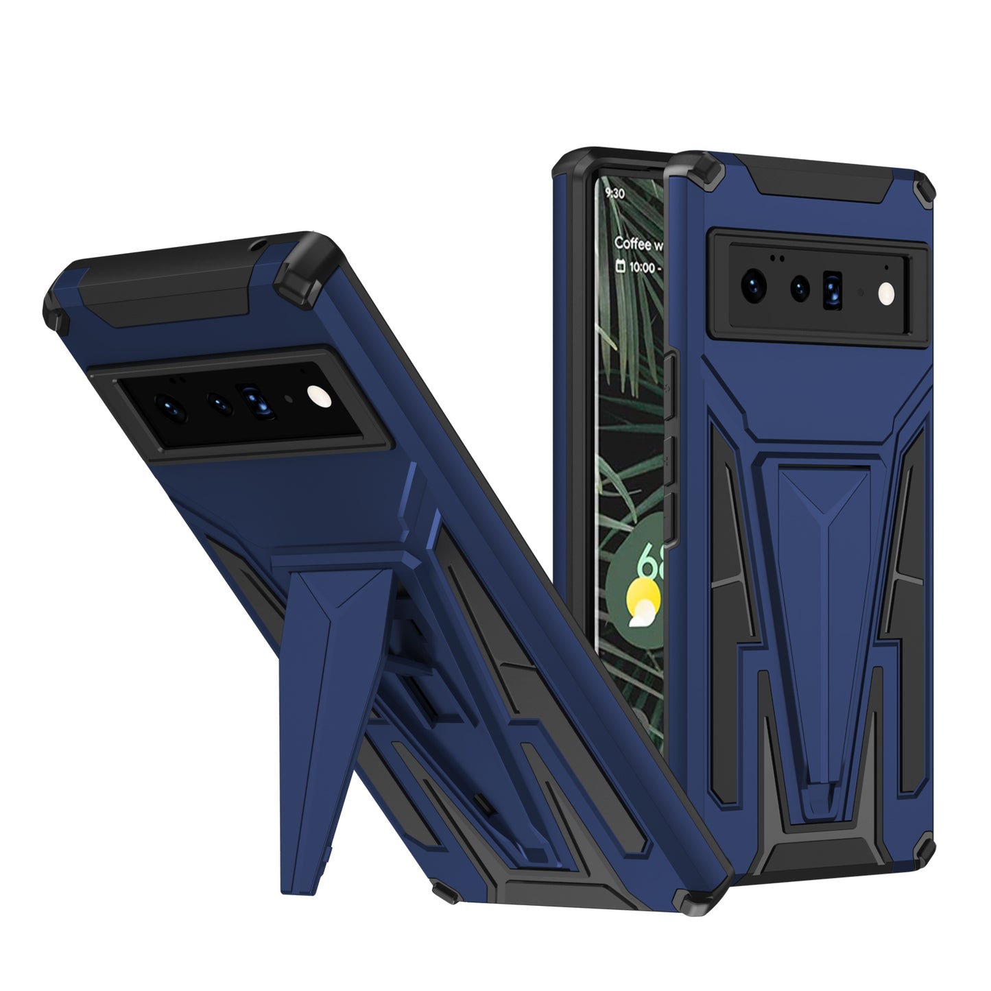 Neue Außergewöhnliche Armor Bracket Magnet Hülle für Google Pixel 6 Pro