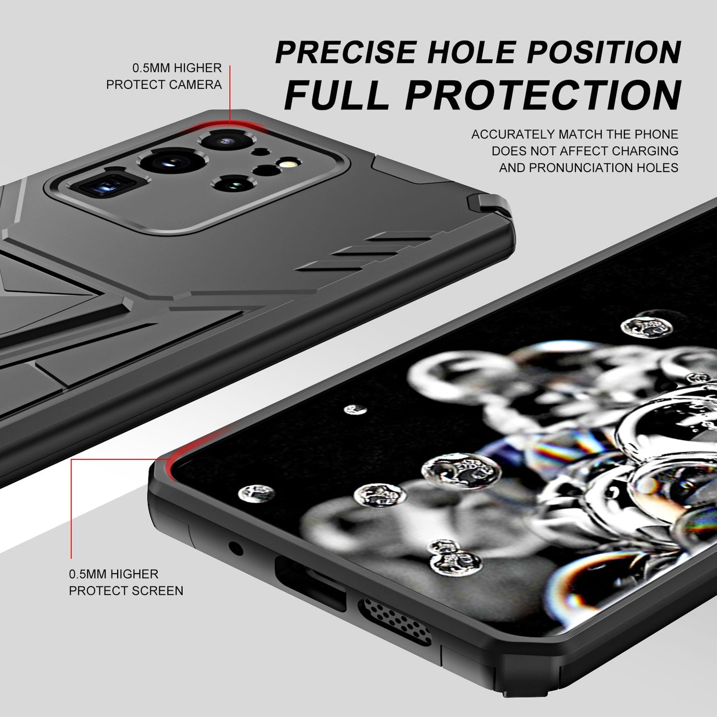 Nouvelle coque de téléphone magnétique avec support blindé extraordinaire pour Samsung S20 Ultra