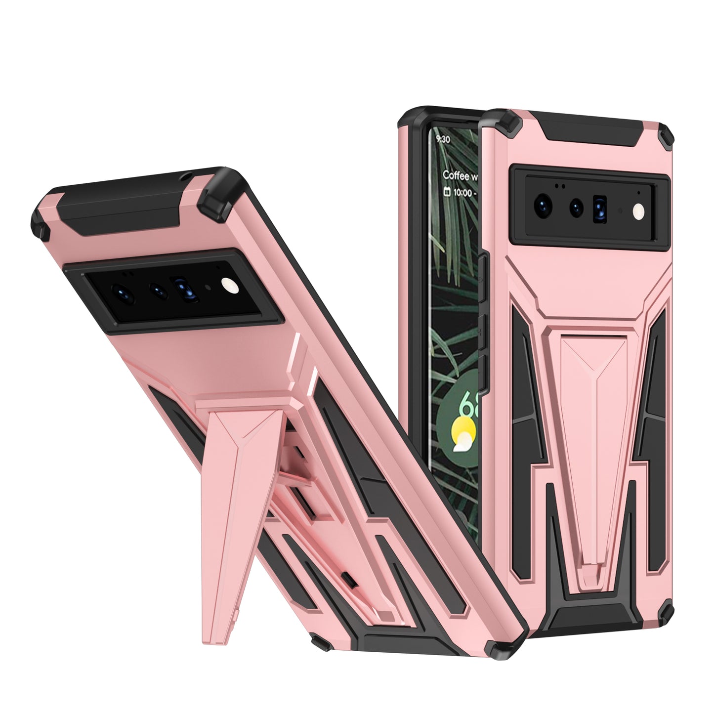 Neue Außergewöhnliche Armor Bracket Magnet Hülle für Google Pixel 6 Pro