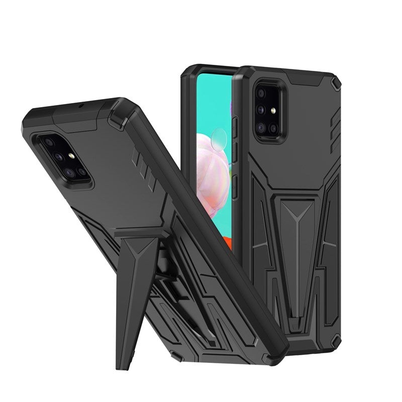 Neue außergewöhnliche Rüstungs-Halterung magnetische Handyhülle für Samsung A51 4G