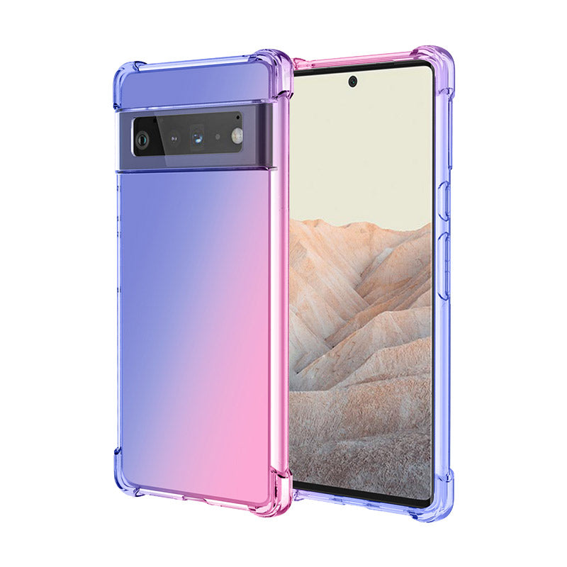Luxuriöse, stoßfeste Silikon-Verlaufshülle für Google Pixel
