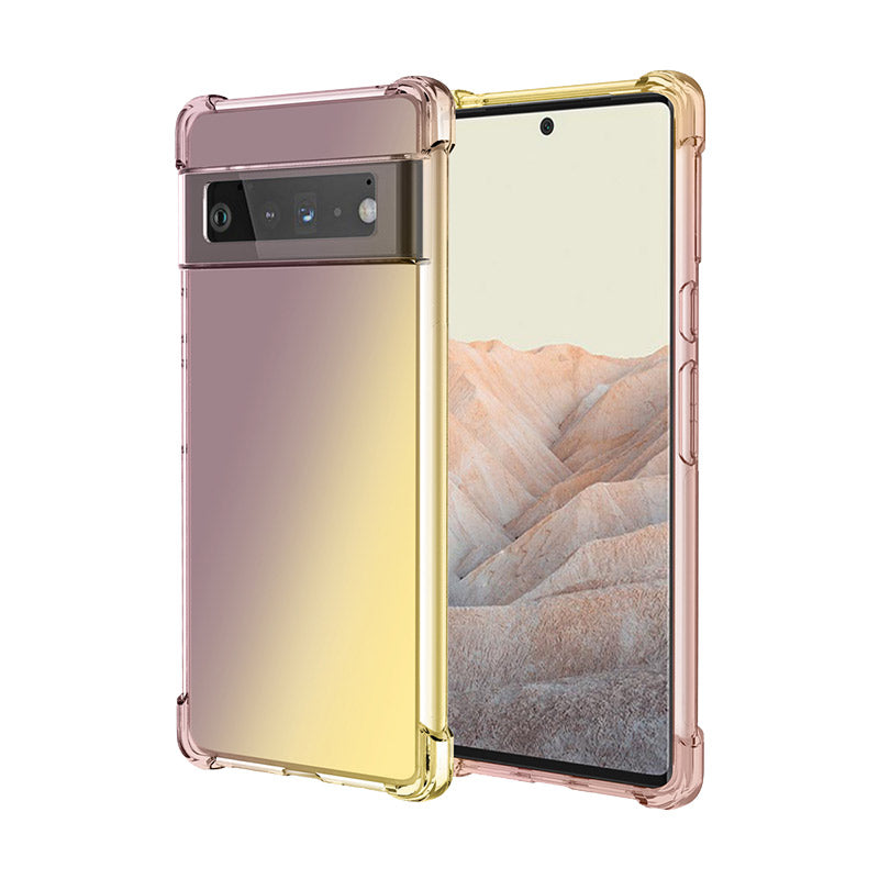 Luxuriöse, stoßfeste Silikon-Verlaufshülle für Google Pixel
