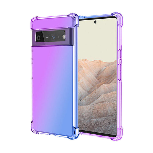 Coque de luxe antichoc en silicone dégradé pour Google Pixel