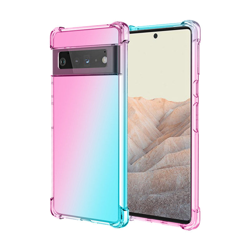 Luxuriöse, stoßfeste Silikon-Verlaufshülle für Google Pixel