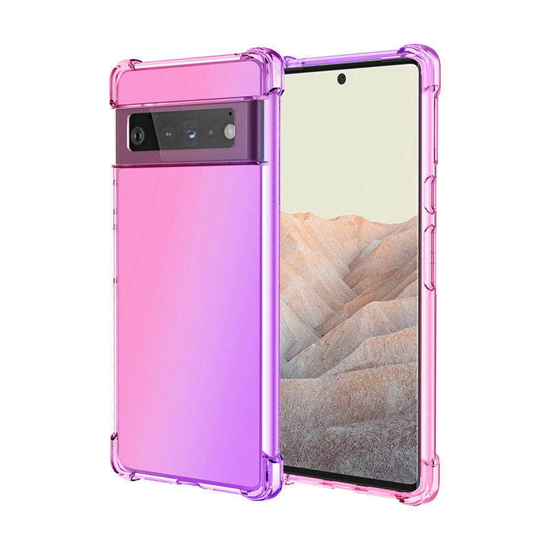 Luxuriöse, stoßfeste Silikon-Verlaufshülle für Google Pixel