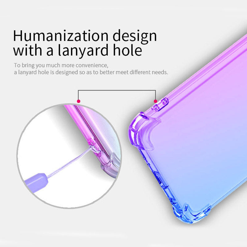 Luxuriöse, stoßfeste Silikon-Verlaufshülle für Google Pixel