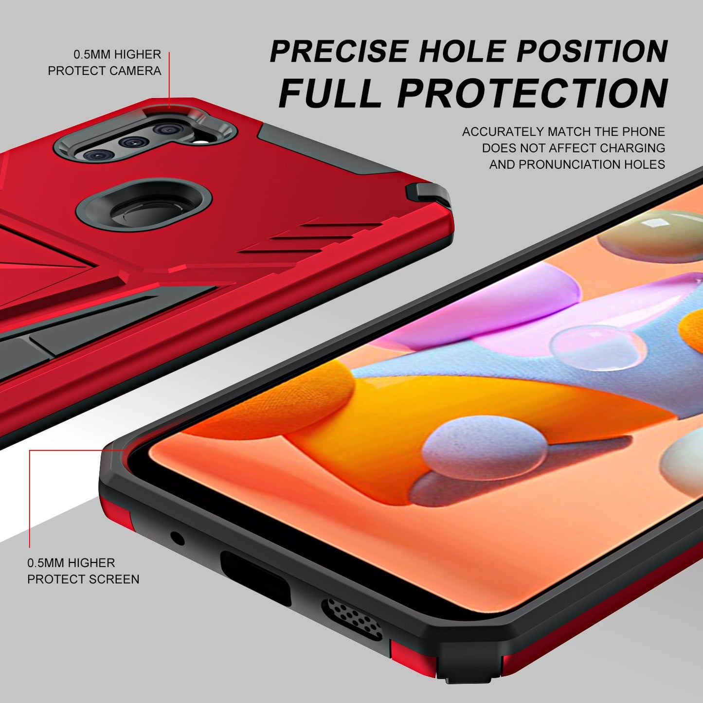 New Extraordinary Armor Bracket Magnetic Phone Case For Samsung A11