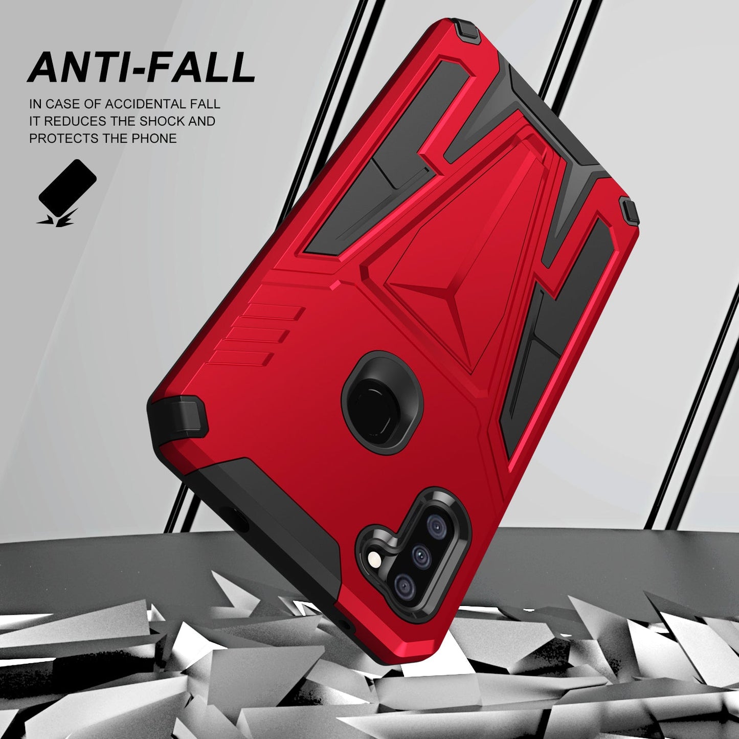 New Extraordinary Armor Bracket Magnetic Phone Case For Samsung A11