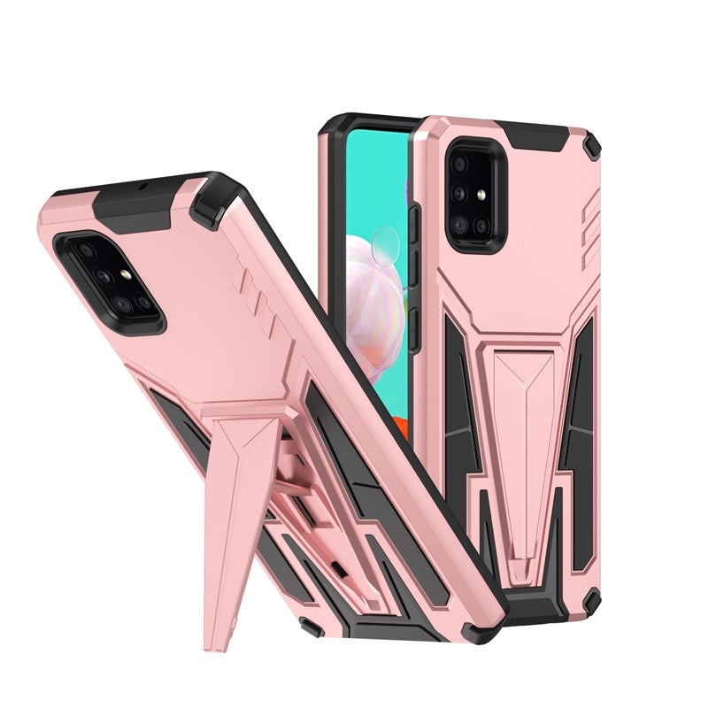 Neue außergewöhnliche Rüstungs-Halterung magnetische Handyhülle für Samsung A51 4G