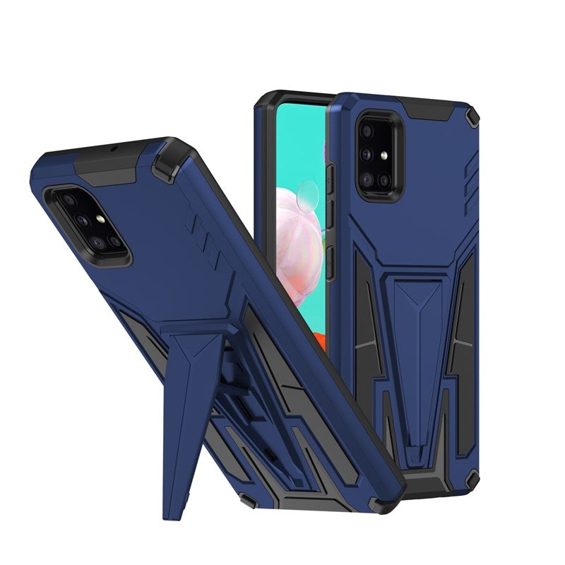 Neue außergewöhnliche Rüstungs-Halterung magnetische Handyhülle für Samsung A51 4G