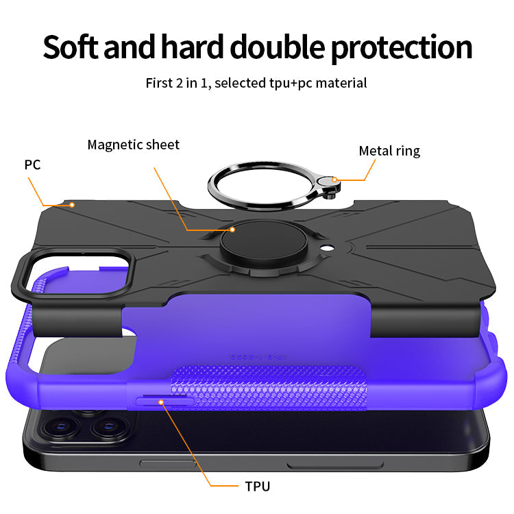 Robot 3 in 1 Heavy Duty Defender Case For iPhone 12 Series