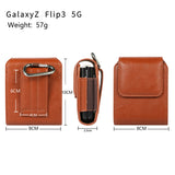 Lychee Folding Screen Belt Bag For Samsung Galaxy Z Flip3 5G