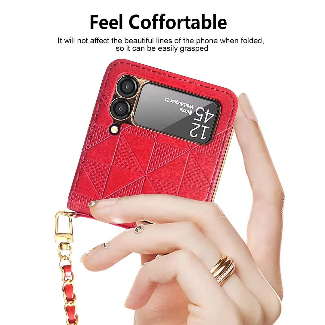 Neue faltbare Kettentelefonhülle für Samsung Galaxy Z Flip 3 5G