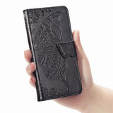New Luxury Embossed Butterfly Leather Wallet Flip Case for IPHONE 11 Pro