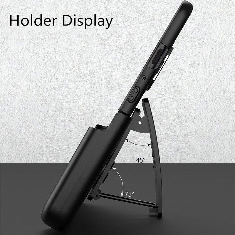 Coque Ultra-fine Pliante Anti-chute Tout Compris avec Clip Dorsal pour Samsung Galaxy Z Fold3 5G