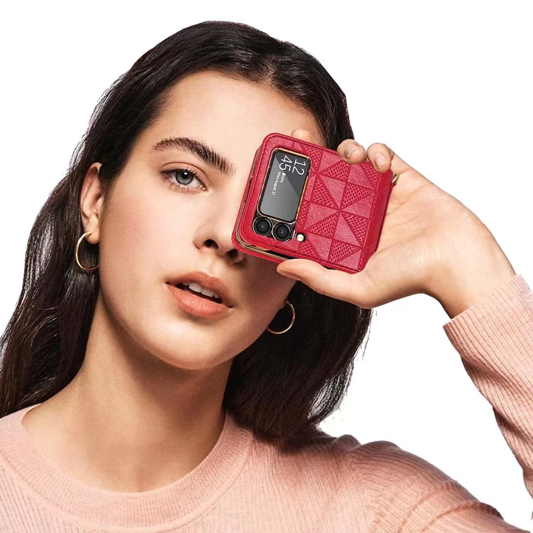 Neue faltbare Kettentelefonhülle für Samsung Galaxy Z Flip 3 5G