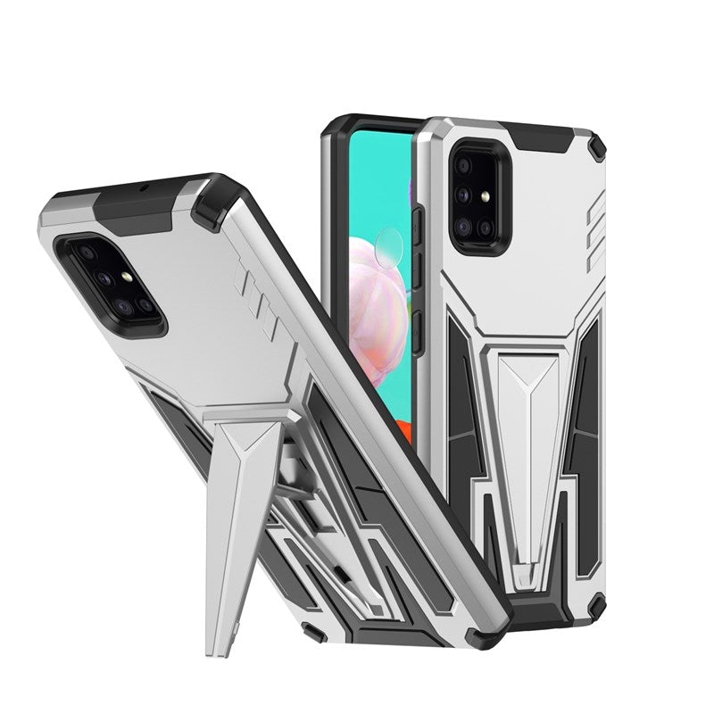 Neue außergewöhnliche Rüstungs-Halterung magnetische Handyhülle für Samsung A51 4G