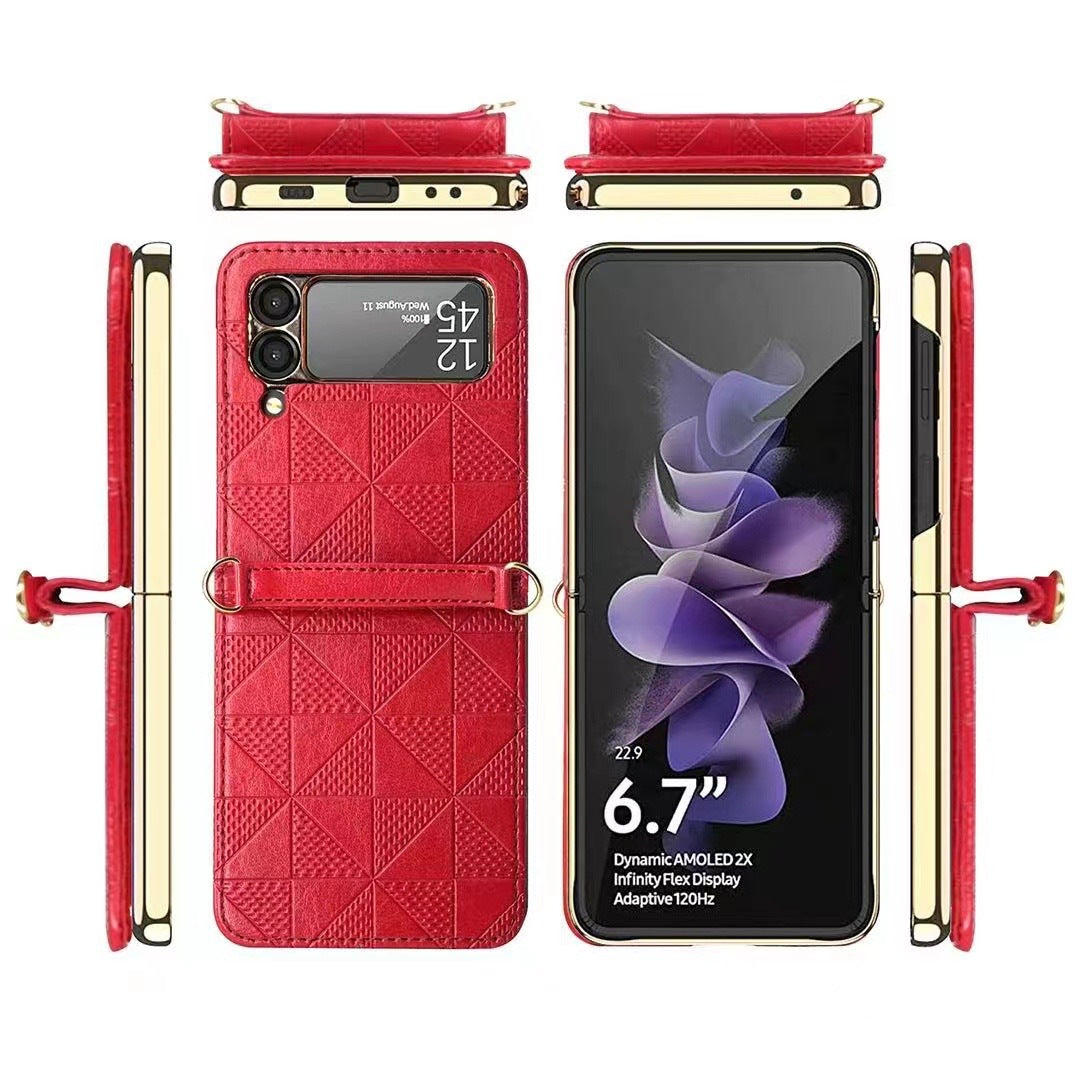 Neue faltbare Kettentelefonhülle für Samsung Galaxy Z Flip 3 5G