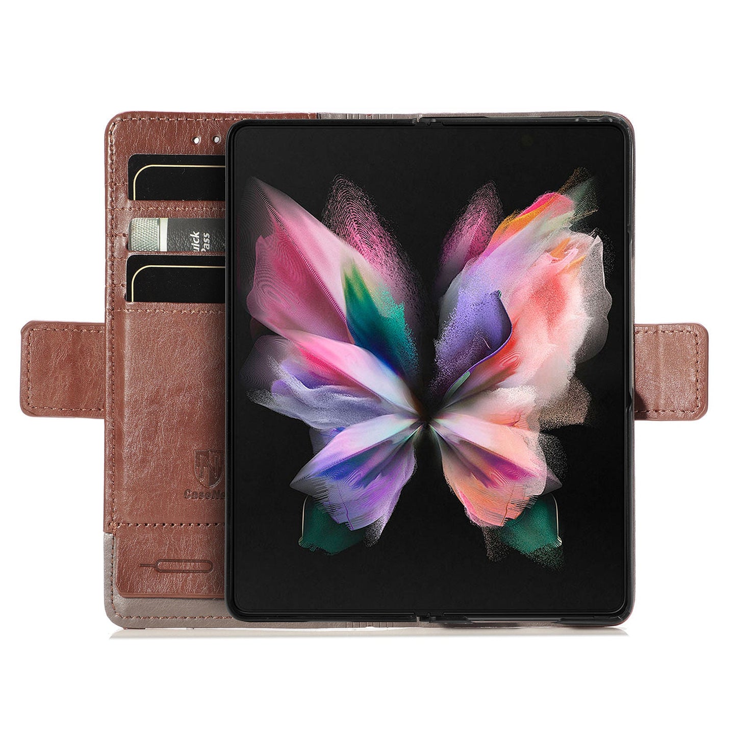 Étui de téléphone en cuir magnétique pour Samsung Galaxy Z Fold3 5G