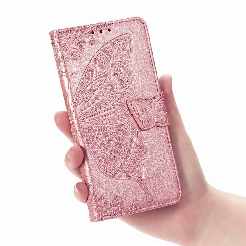 New Luxury Embossed Butterfly Leather Wallet Flip Case for IPHONE 7/8