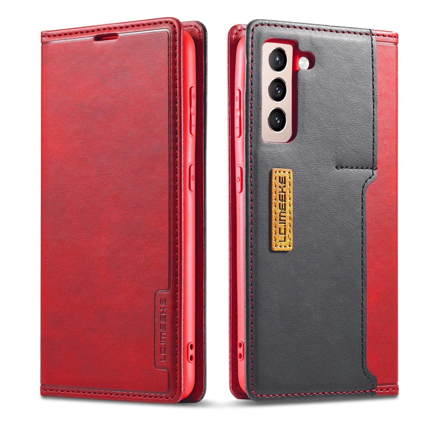 Étui portefeuille magnétique de haute qualité pour Samsung S21 5G