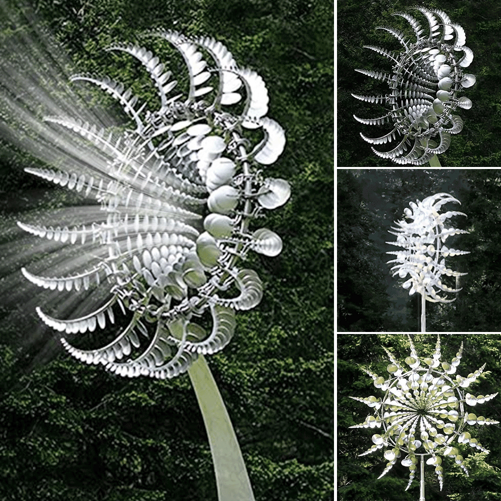 Einzigartiges und magisches Windrad aus Metall