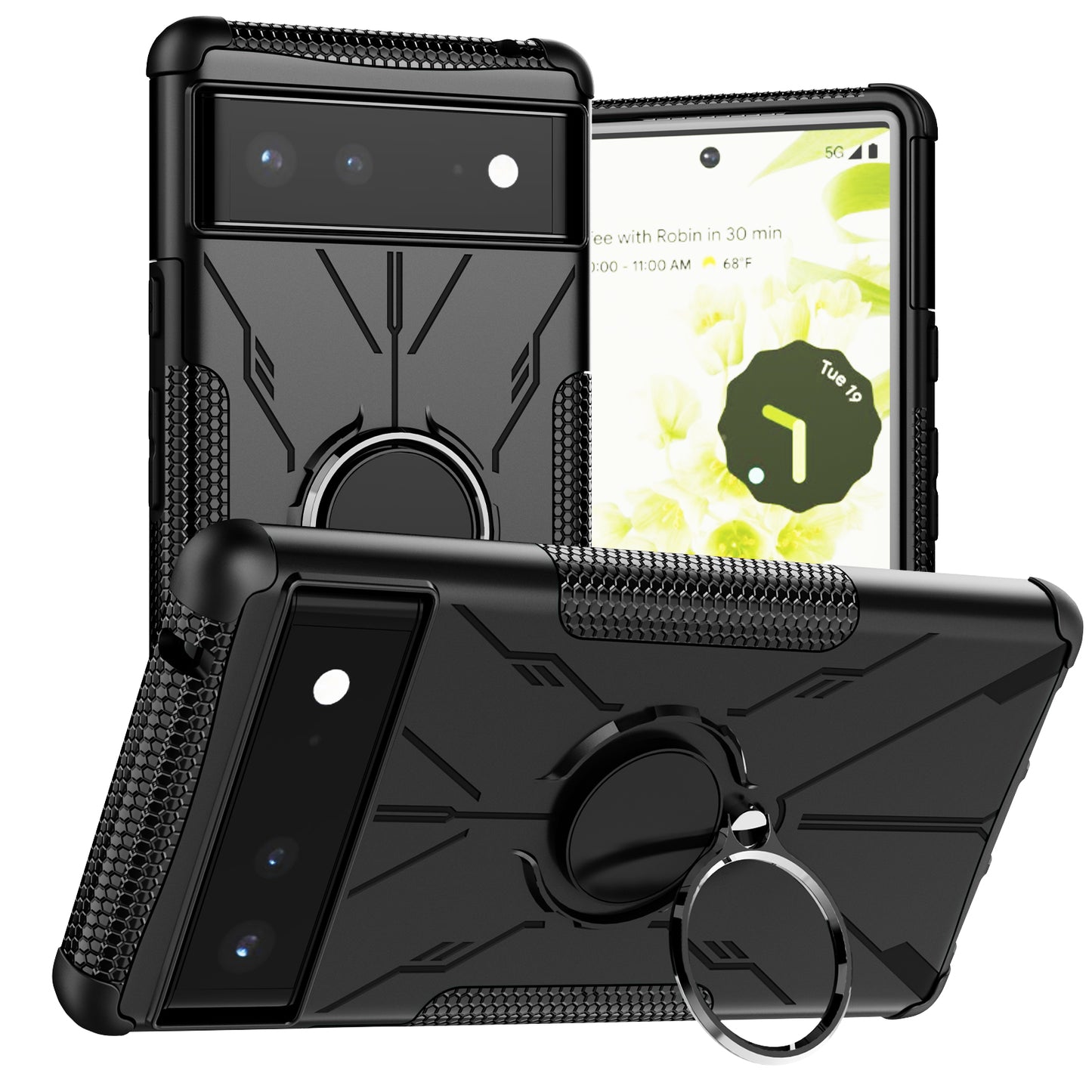 Robot 3 in 1 Heavy Duty Defender Case For Google Pixel 6