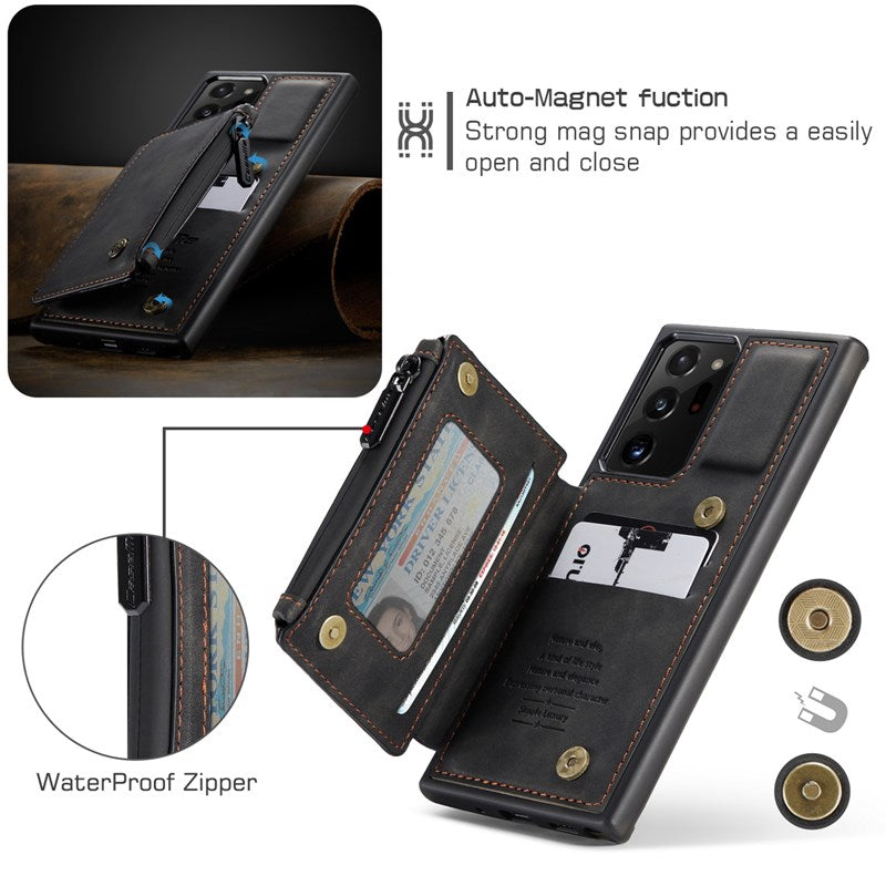 Neue multifunktionale Luxus-Handyhülle mit Brieftasche für Samsung Note20 Ultra