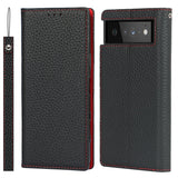 Lychee Pattern Lanyard Wallet Phone Case For Google Pixel Series
