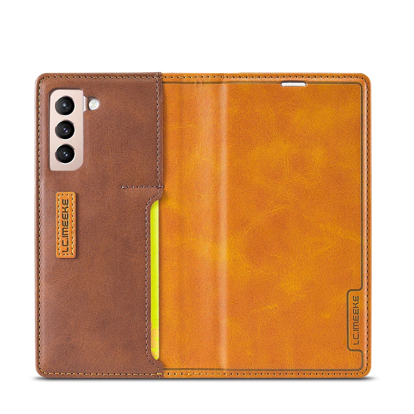 Étui portefeuille magnétique de haute qualité pour Samsung S21 5G