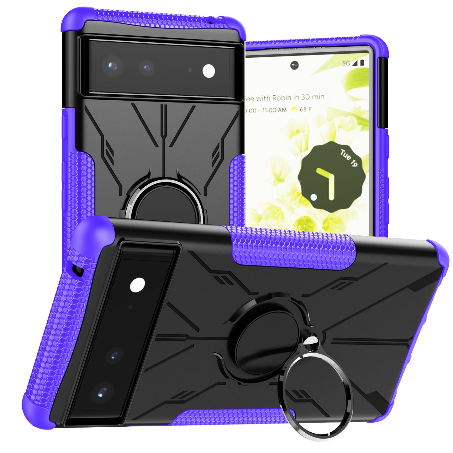 Robot 3 in 1 Heavy Duty Defender Case For Google Pixel 6