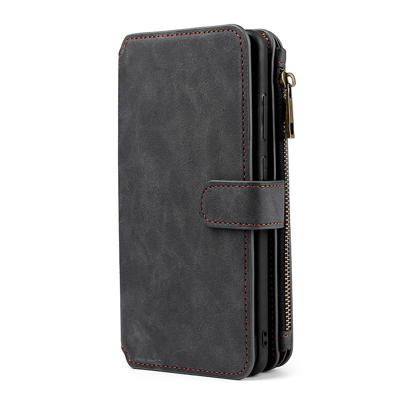 Multifunktionale magnetische Karten-Brieftasche Handyhülle für Samsung S20 Serie