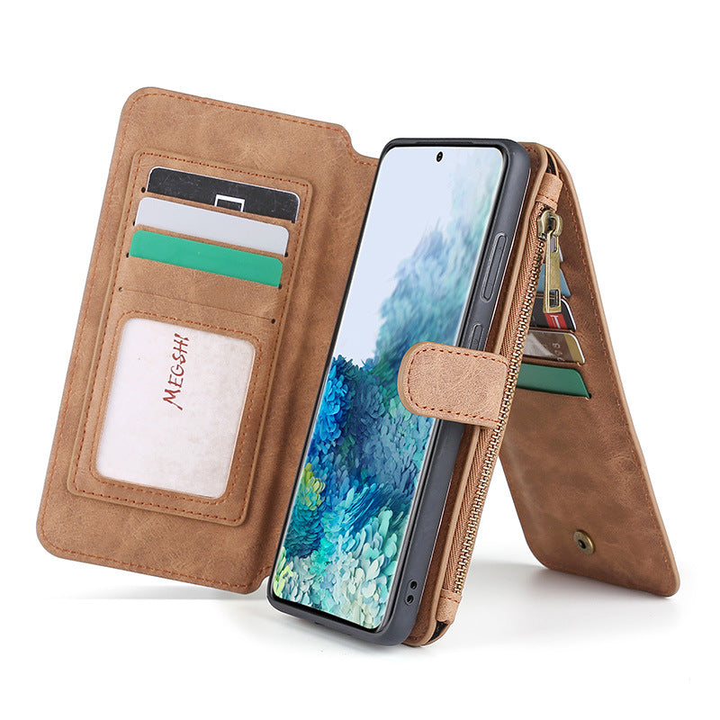 Multifunktionale magnetische Karten-Brieftaschen-Handyhülle für Samsung A-Serie