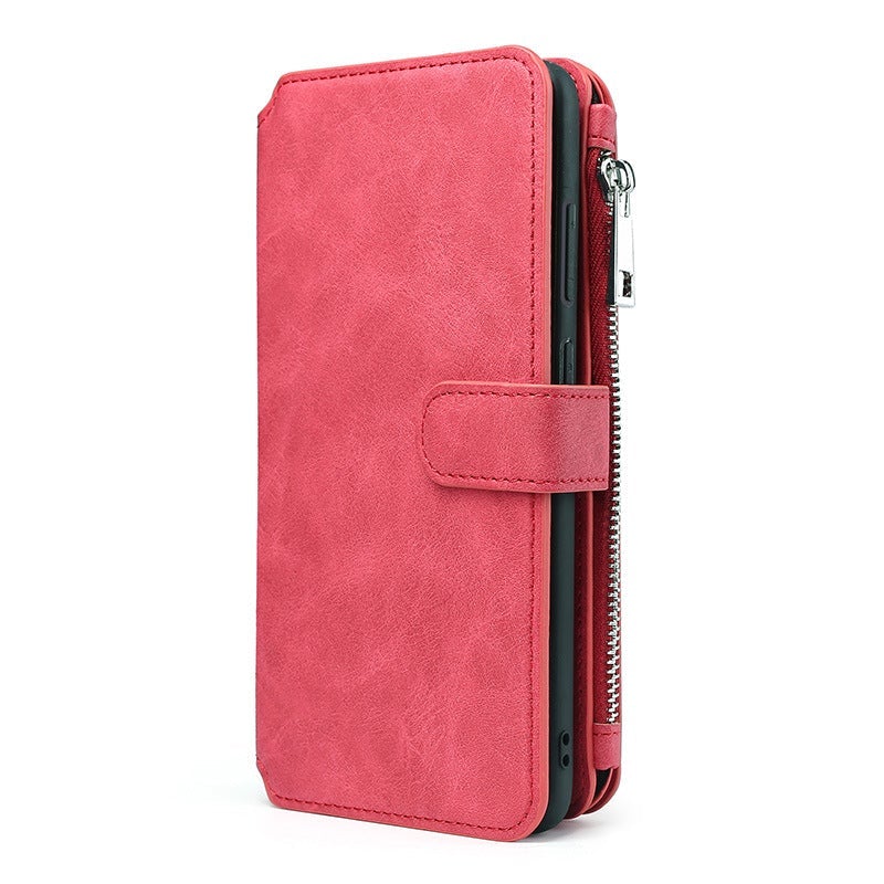 Multifunktionale magnetische Karten-Brieftaschen-Handyhülle für Samsung A42 5G