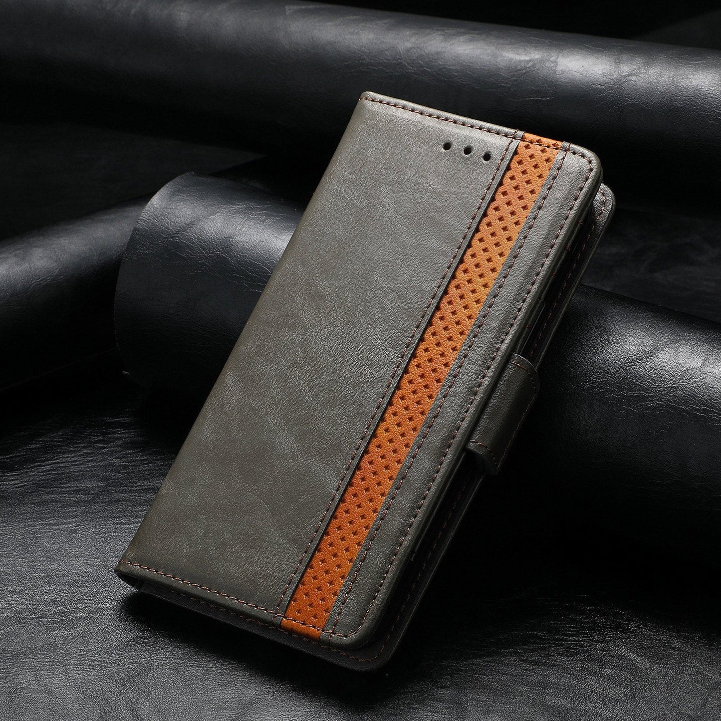 Étui de téléphone en cuir magnétique pour Samsung Galaxy Z Fold3 5G