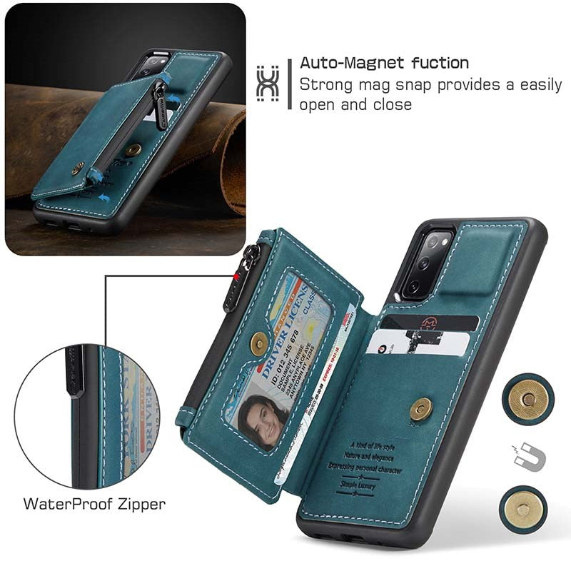 Neue Luxus-Multifunktions-Handyhülle mit Brieftasche für Samsung S20 FE