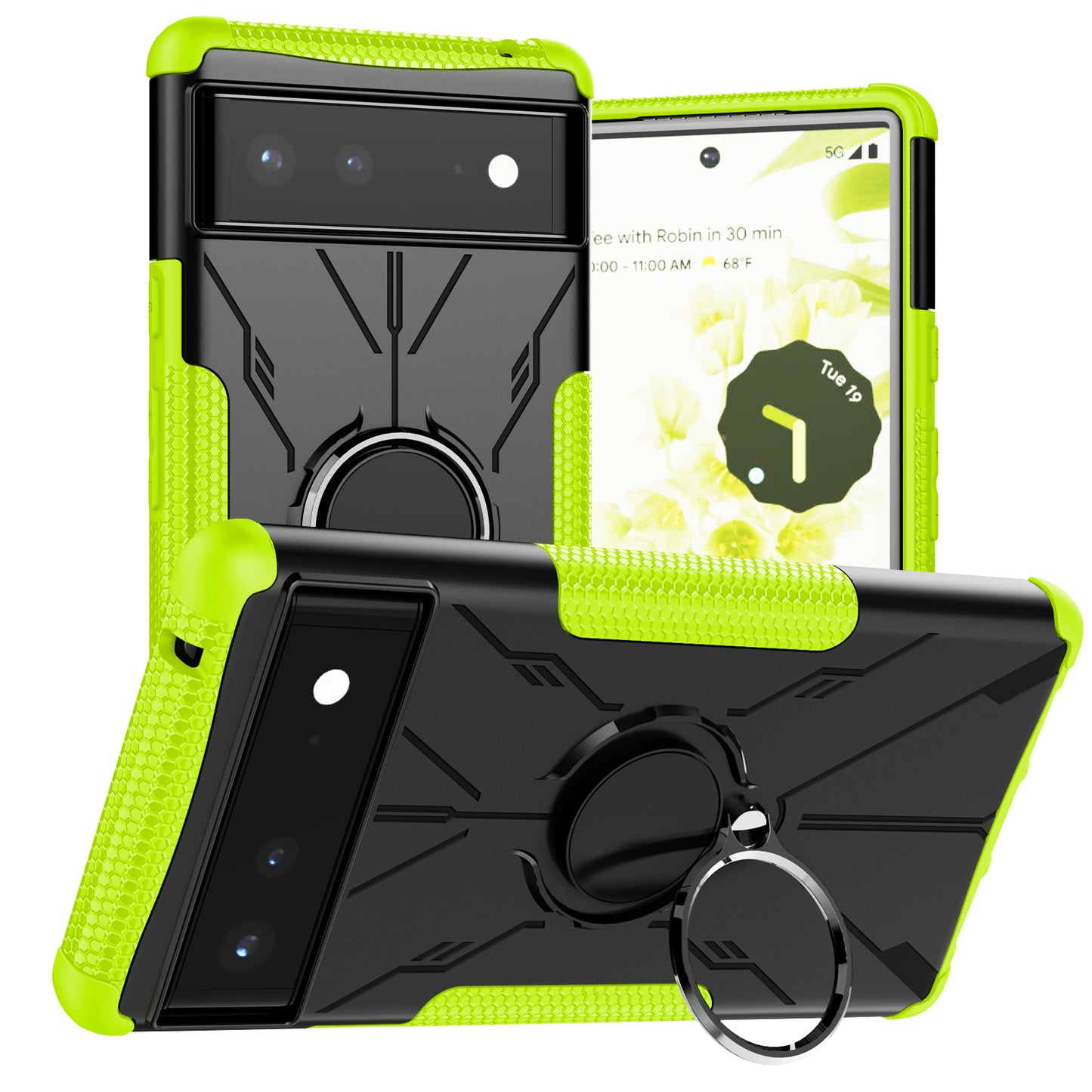 Robot 3 in 1 Heavy Duty Defender Case For Google Pixel 6