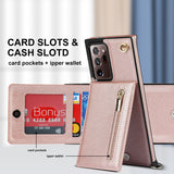 New Crossbody Zipper Wallet Phone Case For Samsung Note20 Ultra
