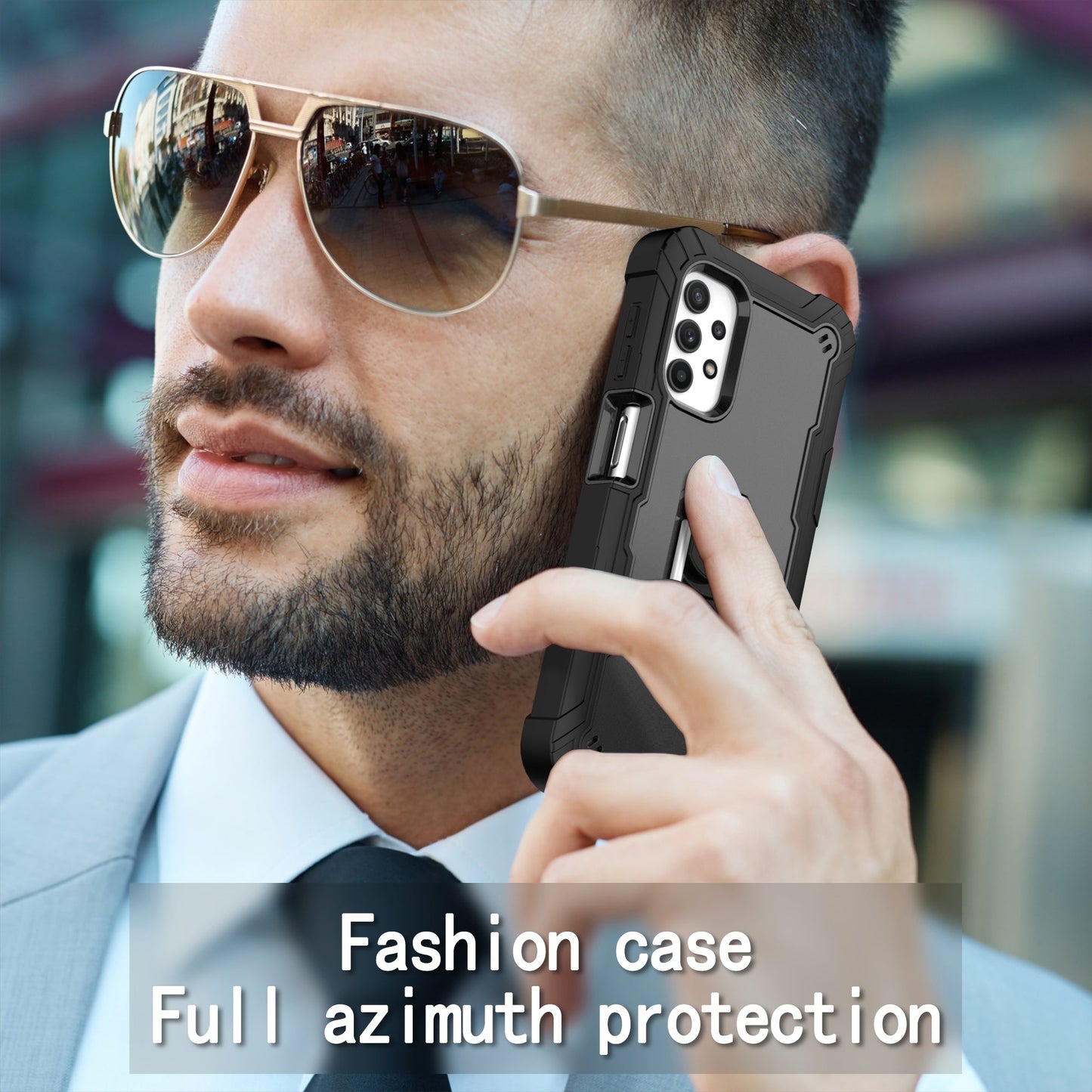 Coque antichoc avec support pour Samsung A52 5G