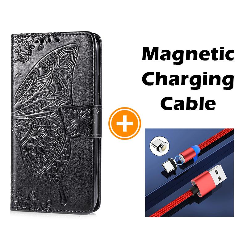 Luxury Embossed Butterfly Leather Wallet Flip Case for LG Stylo 6