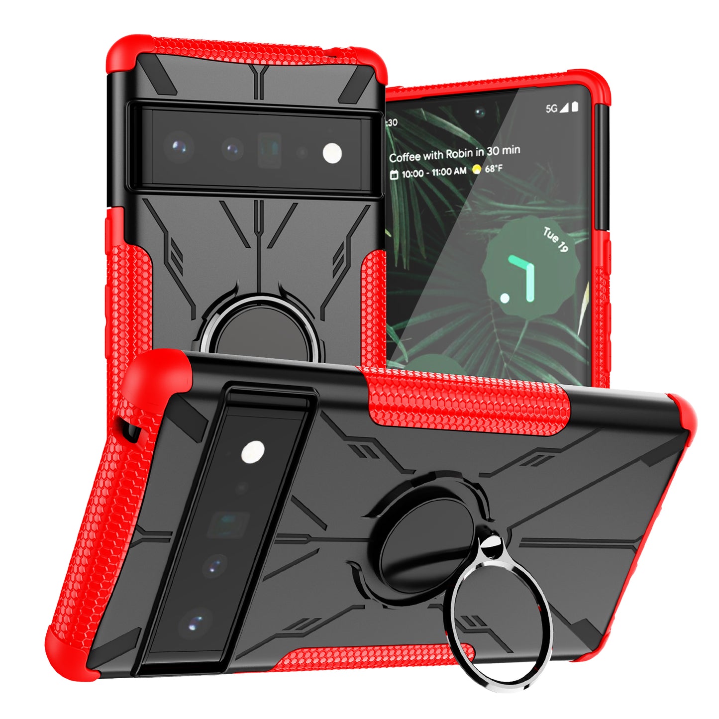Robot 3 in 1 Heavy Duty Defender Case For Google Pixel 6 Pro